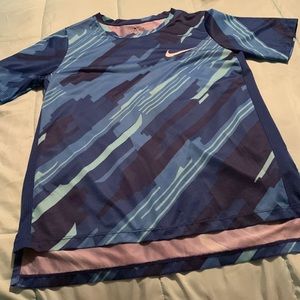 Multicolor blue Nike Drifit shirt for boys